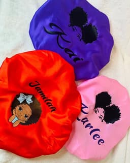 Customised hair bonnet