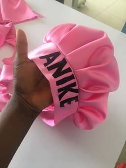 Customised hair bonnet